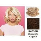 15 HairDo Clip In Wavy Hair Extensions by Jessica Simpson - Chocolate Copper
