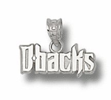 Arizona Diamondbacks 3/8 D-Backs Pendant - Sterling Silver Jewelry