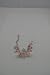 Bracelet clasp murano beads charms PINK
