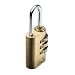 Combination Brass Padlock for travel luggage