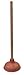 Supply Guru SG1976 Heavy Duty Force Cup Rubber Toilet Plunger with a Long Wooden Handle to Fix Clogged Toilets and Drains (18