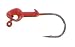Culprit Worms Heavy Duty Jig Head 1/4oz 4 per pk Red
