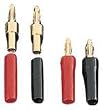 Ultralink UL-1251C/4 PK Standard Crimp Banana Plugs (12-gauge)