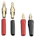 Ultralink UL-1251C/4 PK Standard Crimp Banana Plugs (12-gauge)
