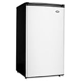 Counter Height Office Refrigerator w/Crisper, 3.7 Cu. Ft., Black/Stainless Steel