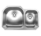 Whitehaus Noah Kitchen Sink NDBU3120 Brushed Stainless Steel