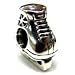 Authentic Carlo Biagi Ice Hockey Skate Bead Charm - .925 Sterling Silver - fits Pandora, Chamilia, Troll