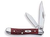 CASE PEANUT TRU SHARP BLADESHandle: Old Red Bone w/Case Shield