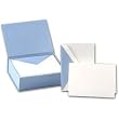 Sky Blue Faux Lizard Box of Notes