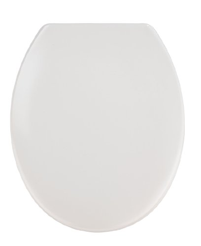 Wenko 19545100 WC-Sitz Vigone - rostfreie Edelstahlbefestigung, Duroplast, pergamon