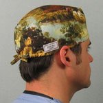 Men's 'Sports' Designer Scrub Hat-Hunt Dogs