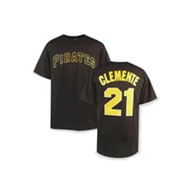 Pittsburgh Pirates Roberto Clemente #21 Black T-Shirt