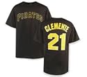 Pittsburgh Pirates Roberto Clemente #21 Black T-Shirt (Adult Medium)