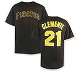 Pittsburgh Pirates Roberto Clemente #21 Black T-Shirt