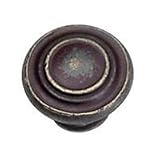 Laurey 51878 Cabinet Hardware 1-3/8-Inch Nantucket Knob, Weathered Antique Bronze