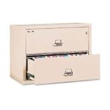 FIRE KING INTERNATIONAL / Insulated two-drawer lateral file, 37-27/64 wide, letter/legal, parchment / FIR23822CPA / Sold as 1 Each / Mfr Part # 23822CPA \*/ Insulated two-drawer lateral file, 37-27/64