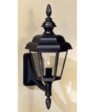 Hanover Lantern B9932ABS Six Sided Series 1 Light Outdoor Wall Light in Antique Brass with Clear Acrylic Panel glass
