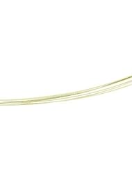 7 Row Light Green Cable Coated Chain With 14K Goldy Clasp Stainless Steel & 14K Gold Yellow Ch730