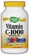 Natures Way Vitamin C 1000,  Rose Hips 100 Caps