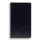 Day-Timer Pocket Western Coach Cowhide Open Wallet - Black
