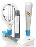 NINTENDO WII SYSTEM 5-IN-1 WII SPORTS PACK NERF STYLE. COMES WITH TENNIS RACKET, BASEBALL BAT, GOLF CLUB, WIIMOTE SKIN, AND ORIGINAL CASE (WII SYSTEM IS NOT INCLUDED, WII SYSTEM IS SOLD SEPERATELY)