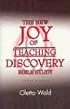The New Joy Of Teaching Discovery Bible Study (New Joy of Discovery)