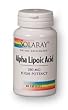 Alpha Lipoic Acid 250 mg by Solaray - 60 Capsules