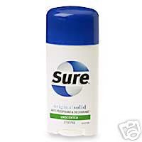 SureOriginalSolidAntiperspirant&DeodorantUnscented2.7Oz