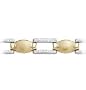 14kt. Two Tone, Diamond Cut Fashion Bracelet