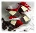 Scented Pine Cone Sachets Wedding Favors, Forest Pine, Red Bag/White Ribbon