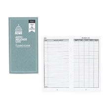DOM770 Auto Mileage Book, 12 Monthly Forms, 3-1 4x6-1 4, Gray by Dome