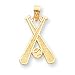 10k BASEBALL CHARM