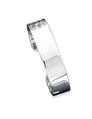 Sterling Silver 14.75mm Fancy Cuff Bangle Bracelet QB91"
