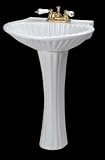 Harbouside Shell Pedestal Sink for Four Inch Centerset Faucet