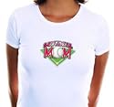 Softball Mom Adult Cap Sleeve T-Shirt