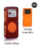 iSkin Duo for iPod Nano - 2GB / 4GB (Dual Layer Silicone Protector): Grey (OuterSkin) / Orange (Inner Skin)(FINAL SALE)