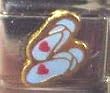 Clearly Charming Flip Flops Blue Italian Charm