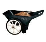 rubbermaid carts garden-Rubbermaid FG564200BLA - Big Wheel Cart, 7.5 cu ft Capacity, Built In Handles, Unassembled, Black