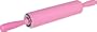 Fiesta Products Traditional Rubber Handles Sil-pin Silicone Rolling Pin, Hot Pink