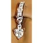 Belly Button Navel Ring Heart Reverse Silver
