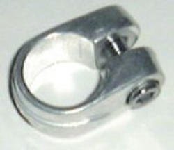 1in ALLOY SEAT POST CLAMP-SILVER
