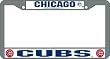 Chicago Cubs Chrome License Plate Frame - SET OF 6 - Sports Merchandise
