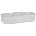 Carlisle 455202 Styrene Three Compartment Sugar Caddy, White