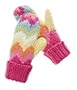 San Diego Hat Girls 2-6x Knit Zig Zag Mittens,Pink,5-7 years