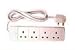 Electronics : 5m Surge Protector 4 Way Mains Power Extension Lead 5m