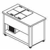 Delfield Mobile Ice Cream Serving Counter - 39in