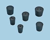 36 Rubber Stoppers Assortment: 1lb:6 Szs 3 Types