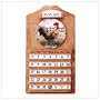Perpetual Rooster Wall Calendar and Clock