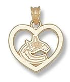 Vancouver Canucks C Logo Heart Charm/Pendant