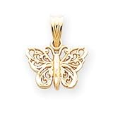 14k Filigree Butterfly Charm